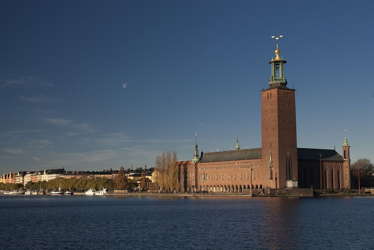 Stockholms stadshus i Nationalromantisk arkitektur